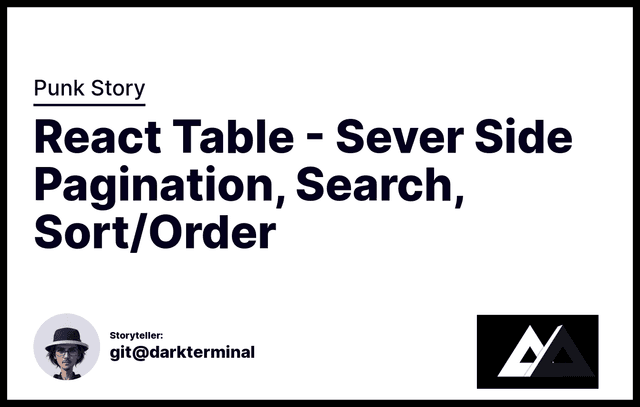 React Table - Sever Side Pagination, Search, Sort/Order